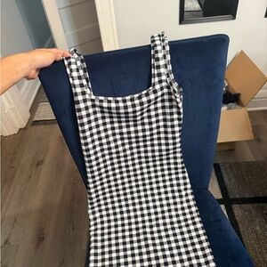 Black and White Checkered Dress